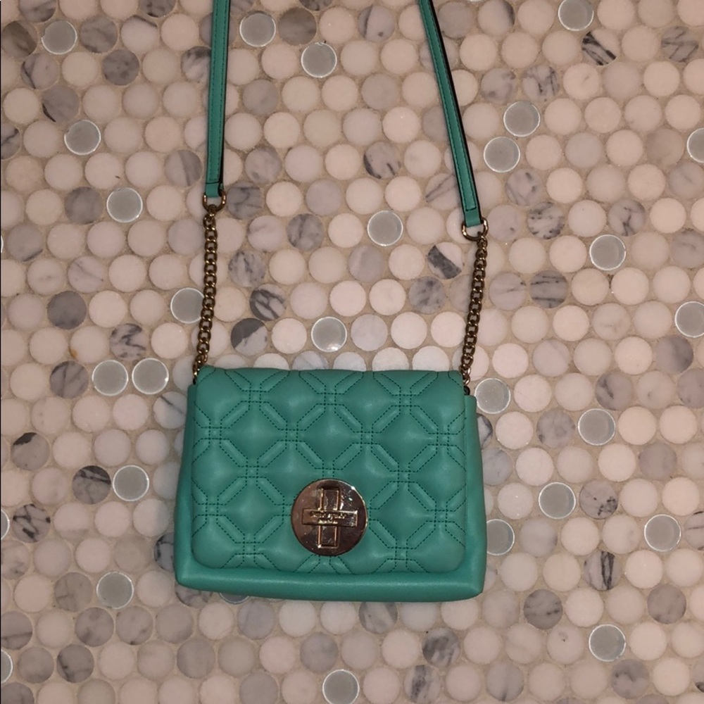 Kate spade teal leather cross body bag